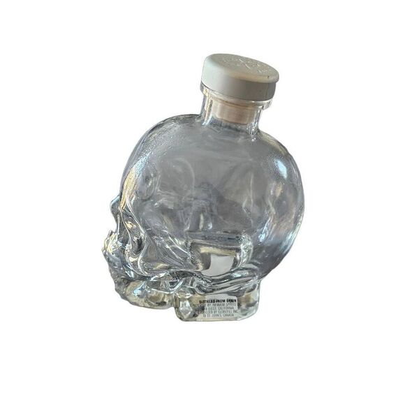 Crystal head vodka clear skull empty bottle & Cork Top - Picture 6 of 6